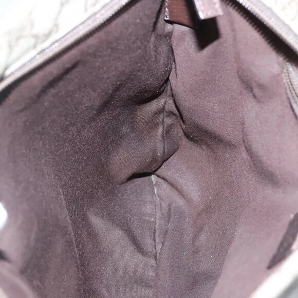 GUCCI GG Supreme Shoulder Bag PVC Leather Beige Silver 141198 Auth 141944 - Picture 13 of 16